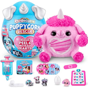 Rainbocorns Puppycorn Rescue Surprise, Pudel, über 12 Überraschungen, Plüschtier zum Knuddeln im Sale